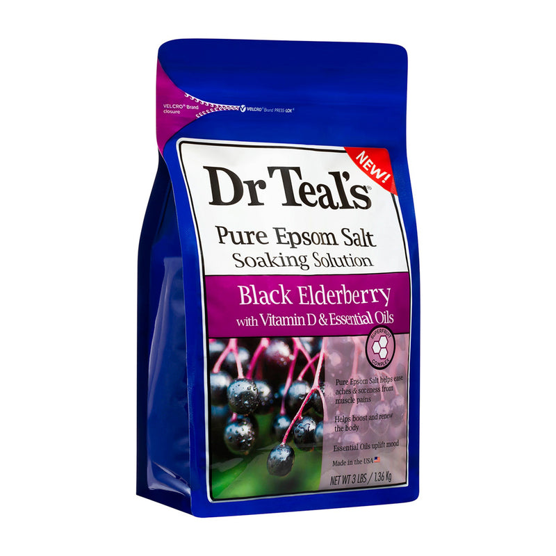 Dr Teal’s Black Elderberry with Vitamin D Epsom Salt 1.36kg