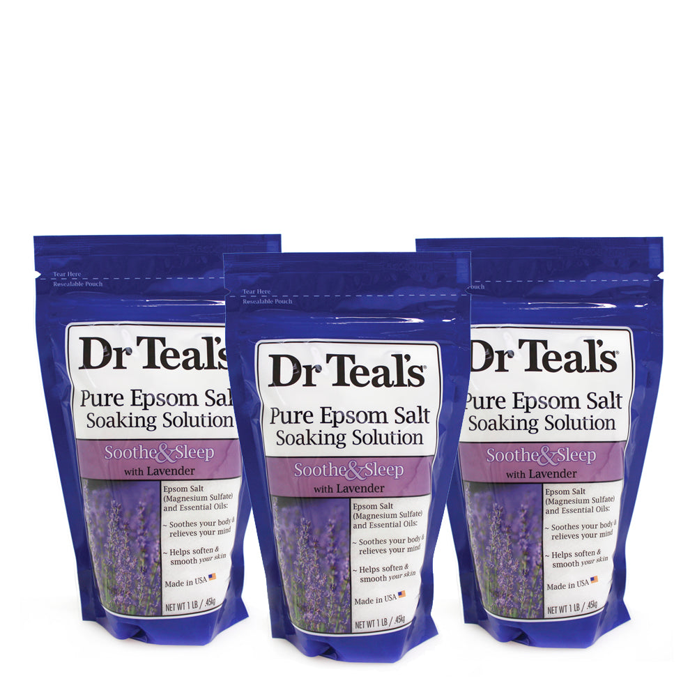 Dr teal's Epsom Salt Lavender 450g - 3 Pack