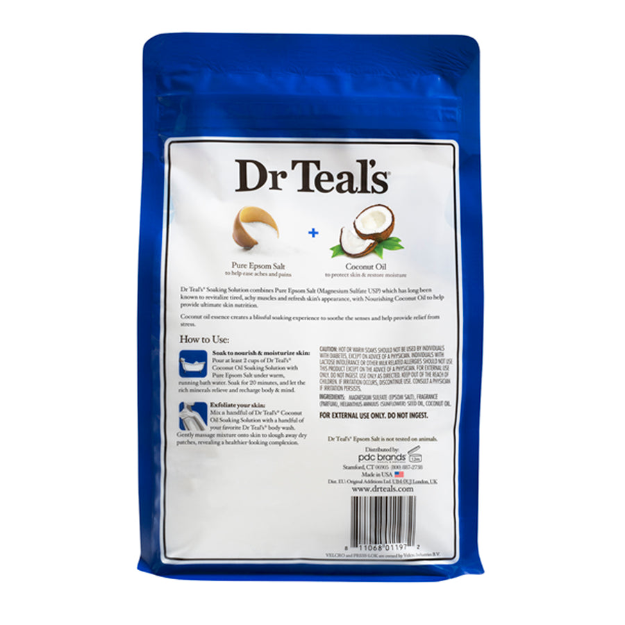 Dr Teal's Epsom Salt Coconut Oil 1.36kg