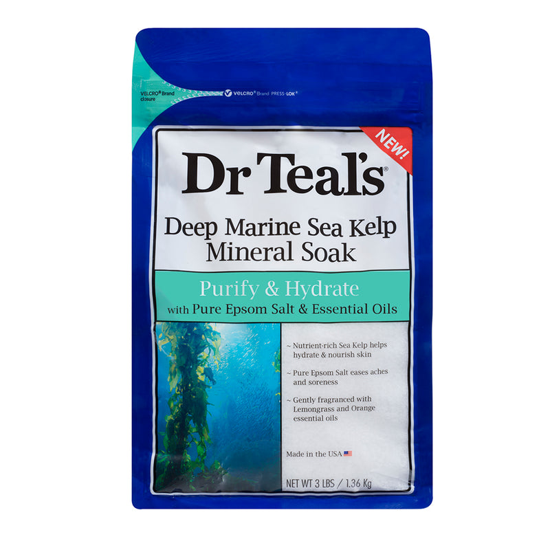 Dr Teals Epsom Salt Deep Marine Sea Kelp Mineral Soak 