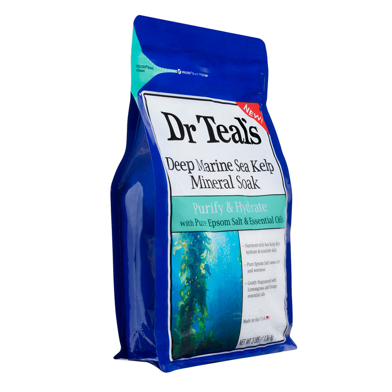 Dr Teals Epsom Salt Deep Marine Sea Kelp Mineral Soak 