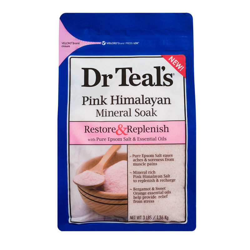 Dr Teals Epsom Salt Pink Himalayan Soaking Solution 