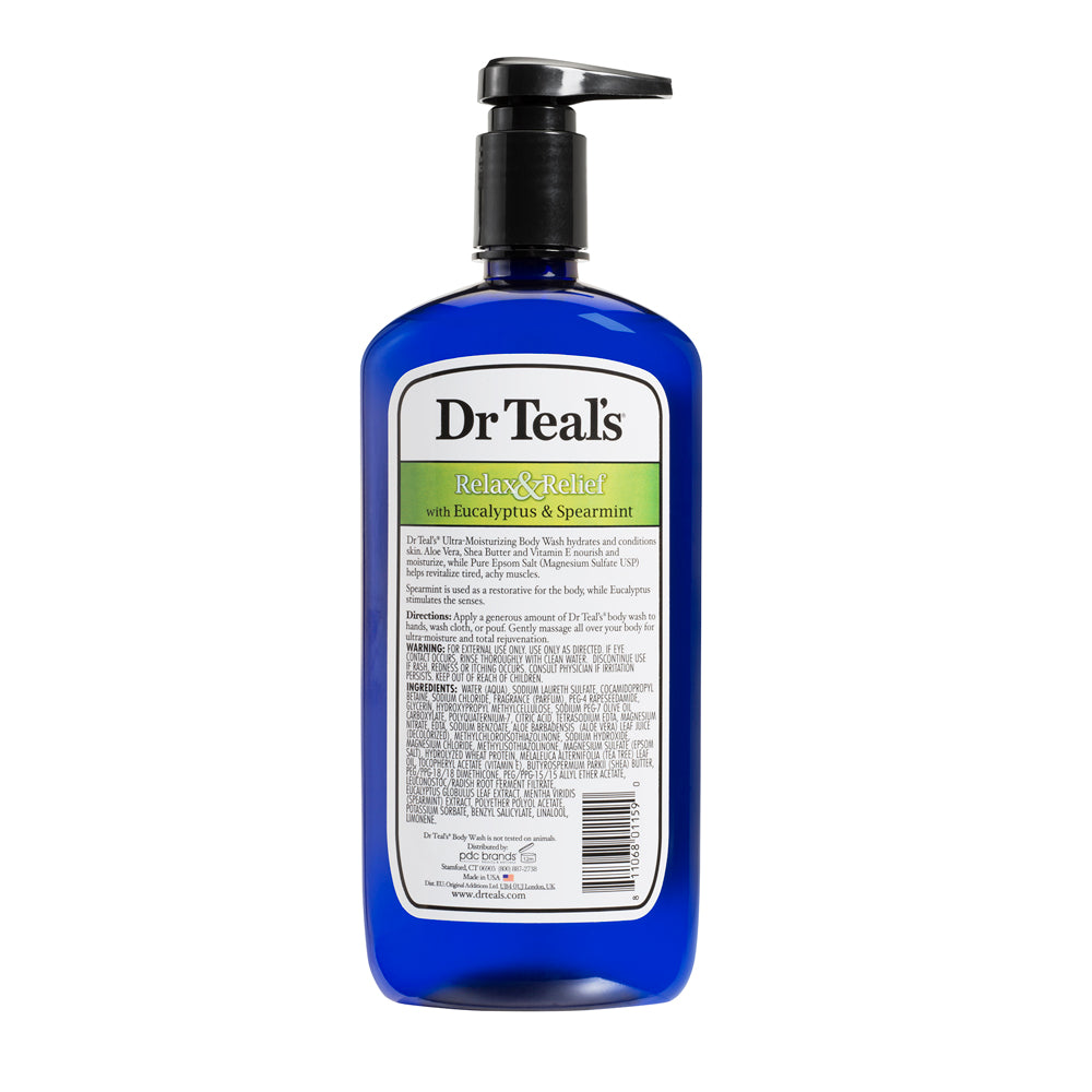 Dr Teal's Body Wash Relax & Relief with Eucalyptus & Spearmint www